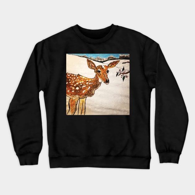 Deer Winter Crewneck Sweatshirt by backline